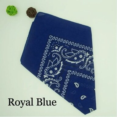 Bandana karališko mėlynumo spalvos