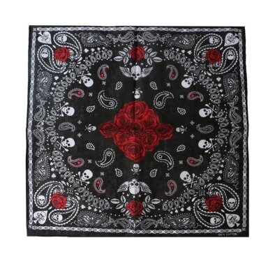 Bandana kaukoles rose