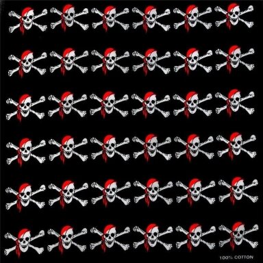 Bandana Red Skull