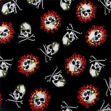 Bandana Flaming Skull