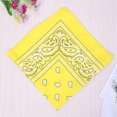 Bandana geltona